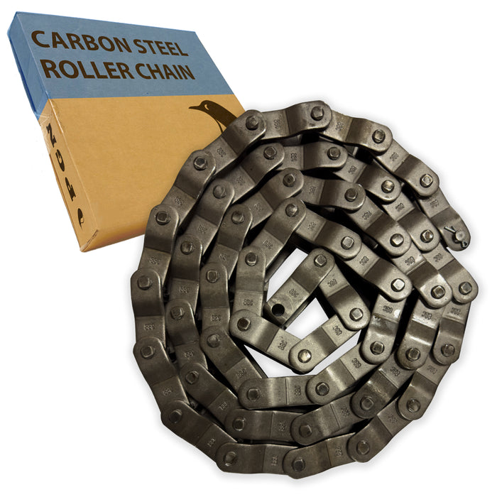 40 Roller Chain X 10 Foot + 2 Connecting Links - Proven Part 40 Roller Chain X 10 Foot + 2 Connecting Links - Proven Part