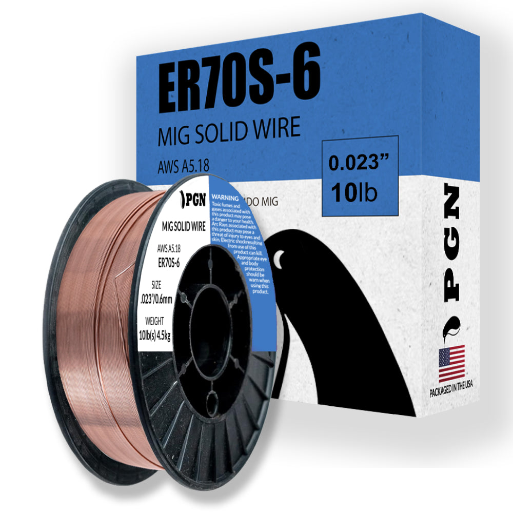 ER70S-6 .023" (0.6 mm) Mild Steel MIG Welding Wire - 10 Lbs Spool