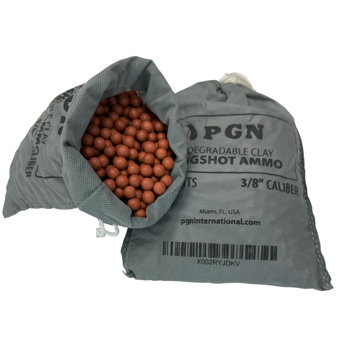 3/8" Inch Biodegradable Clay Slingshot Ammo