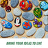 PGN 20 River Rocks for Painting 2-4 Inches