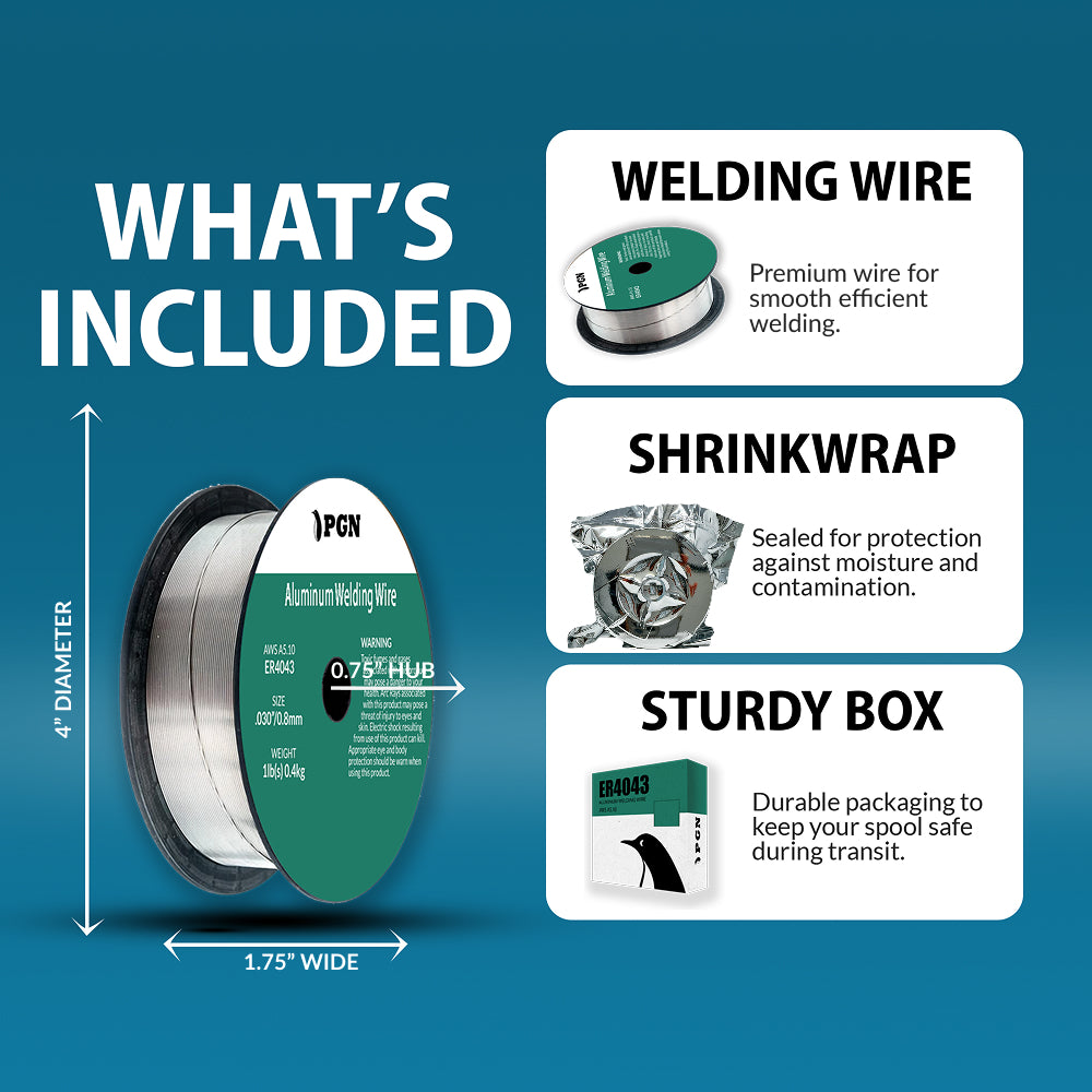 ER4043 0.030" 1lb - Aluminum MIG Welding Wire
