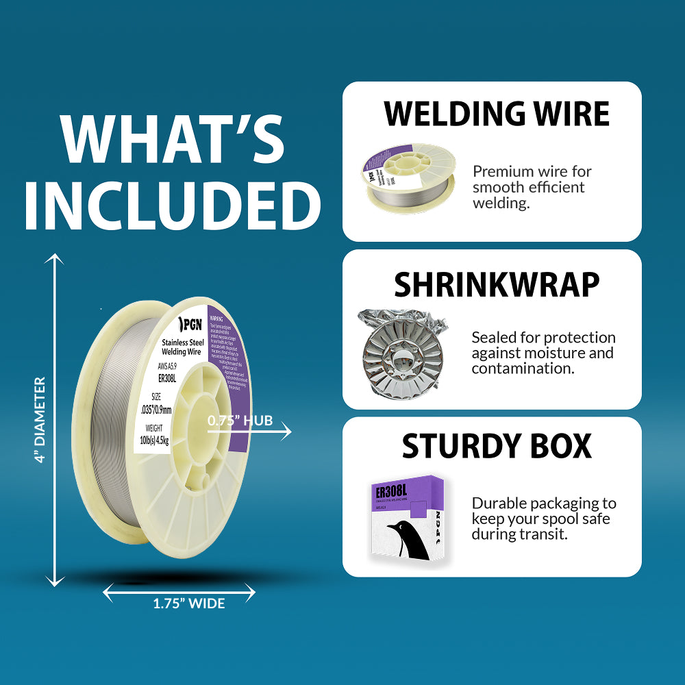 ER308L 0.035" 10lb - Stainless Steel MIG Welding Wire