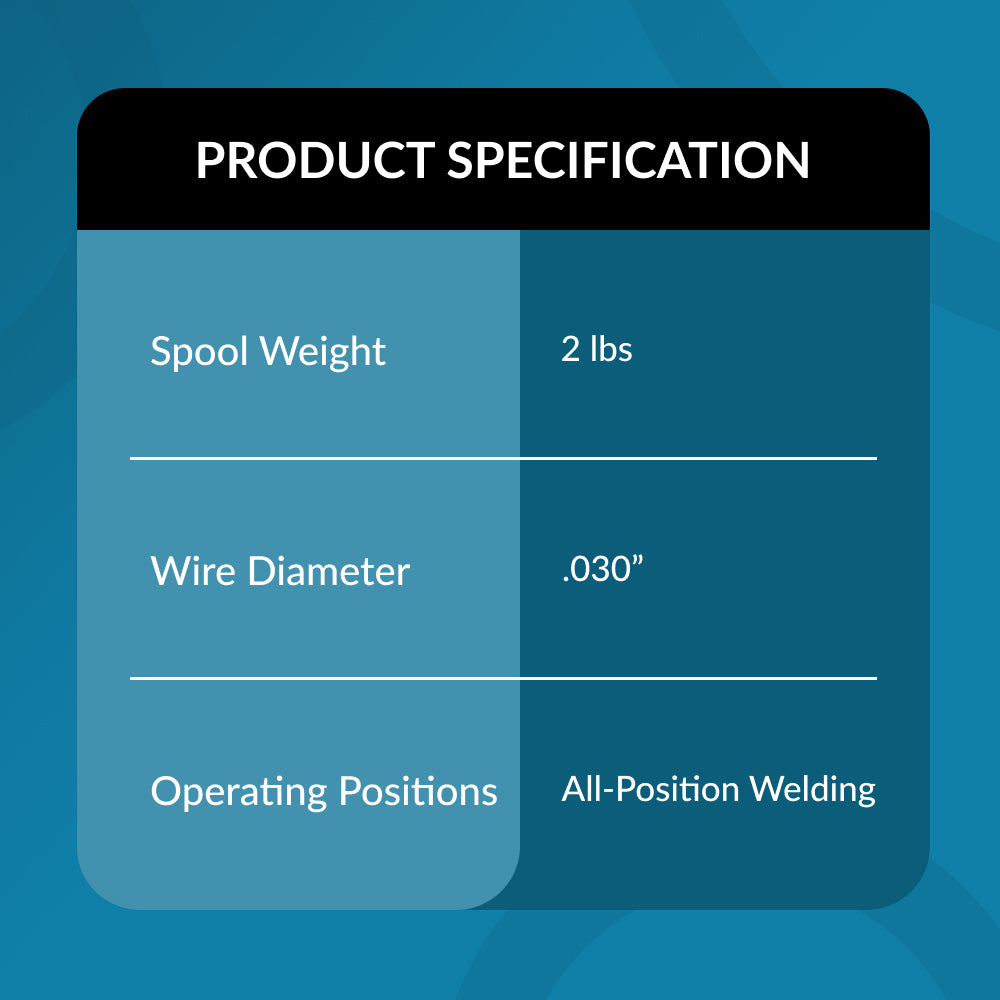 ER70S-6 .030" (0.8 mm) Mild Steel MIG Welding Wire - 2 Lbs Spool