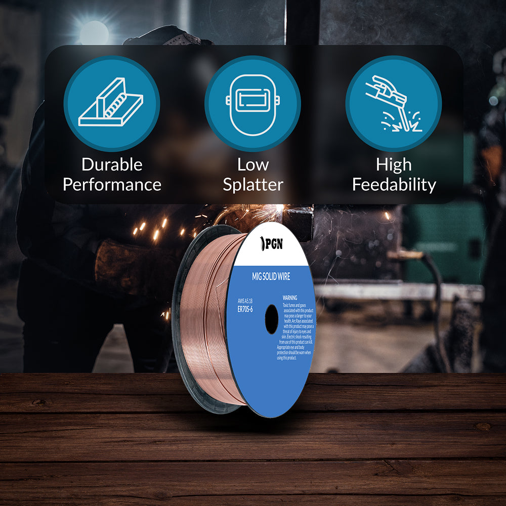 ER70S-6 .030" (0.8 mm) Mild Steel MIG Welding Wire - 2 Lbs Spool