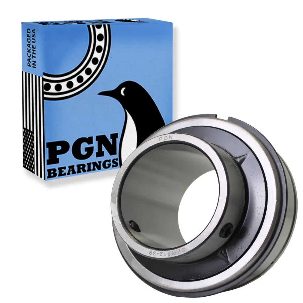 SER212-39 - 2-7/16" Bore Insert Ball Bearing with Snap Ring