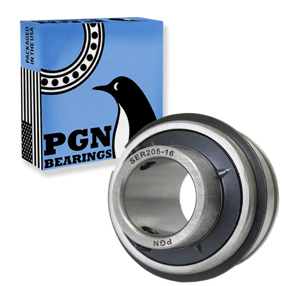 SER205-16 - 1" Insert Ball Bearing With Snap Ring & Screws