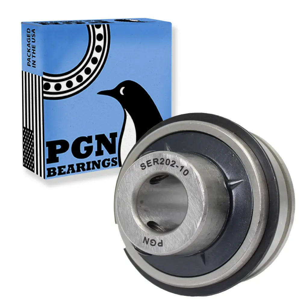 SER202-10 - 5/8" Bore Insert Ball Bearing with Snap Ring