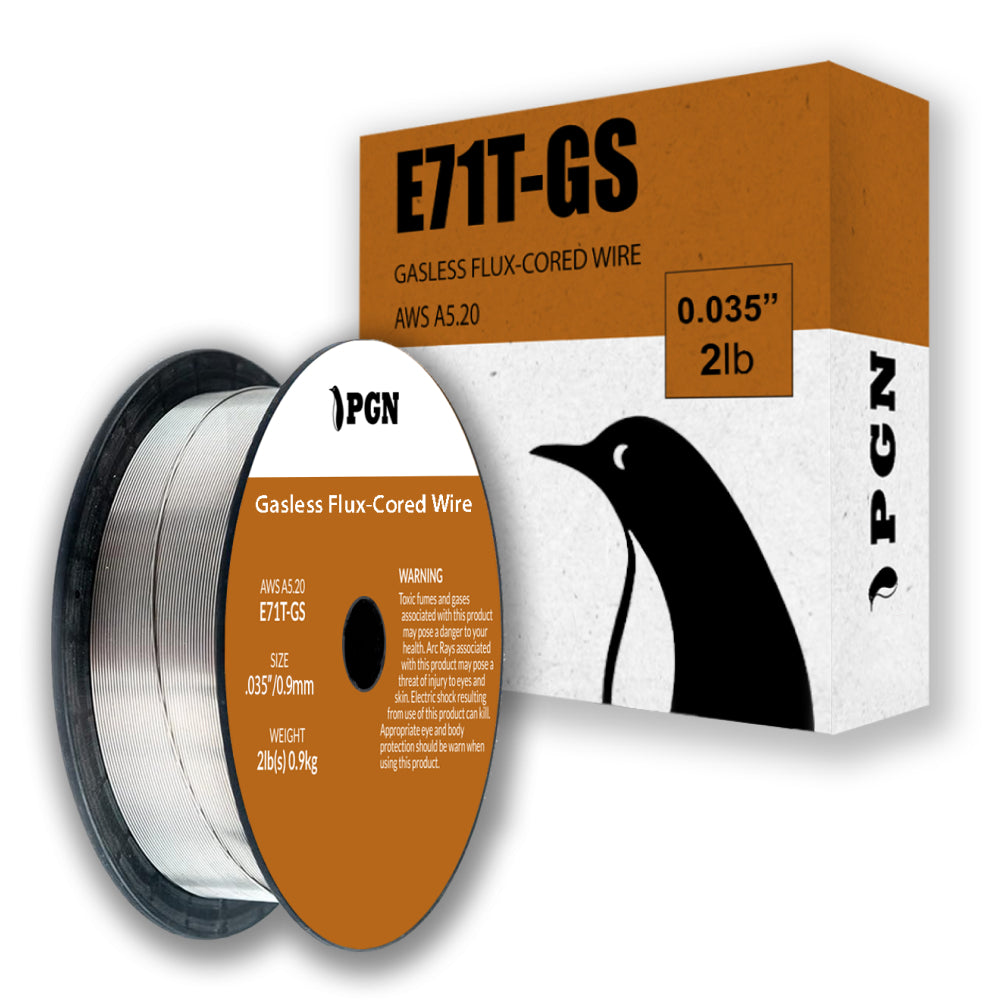 E71T-GS .035" (0.9 mm) Gasless Flux Core Welding Wire - 2 Lbs Spool