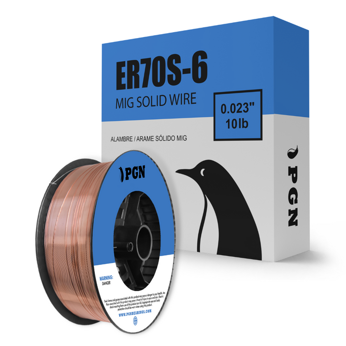 ER70S-6 .023" (0.6 mm) Mild Steel MIG Welding Wire - 10 Lbs Spool