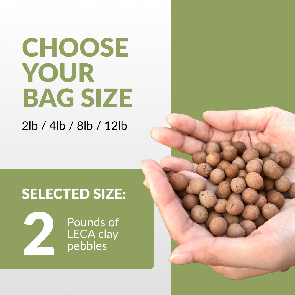 PGN Clay Pebbles for Hydroponic Growing - 5 Liters (2 Pounds)