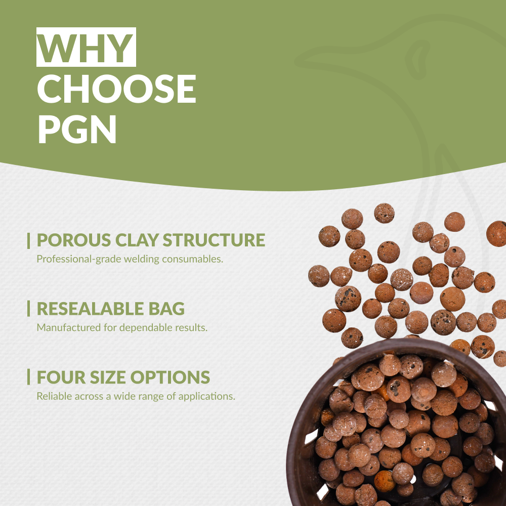 PGN Clay Pebbles for Hydroponic Growing - 5 Liters (2 Pounds)