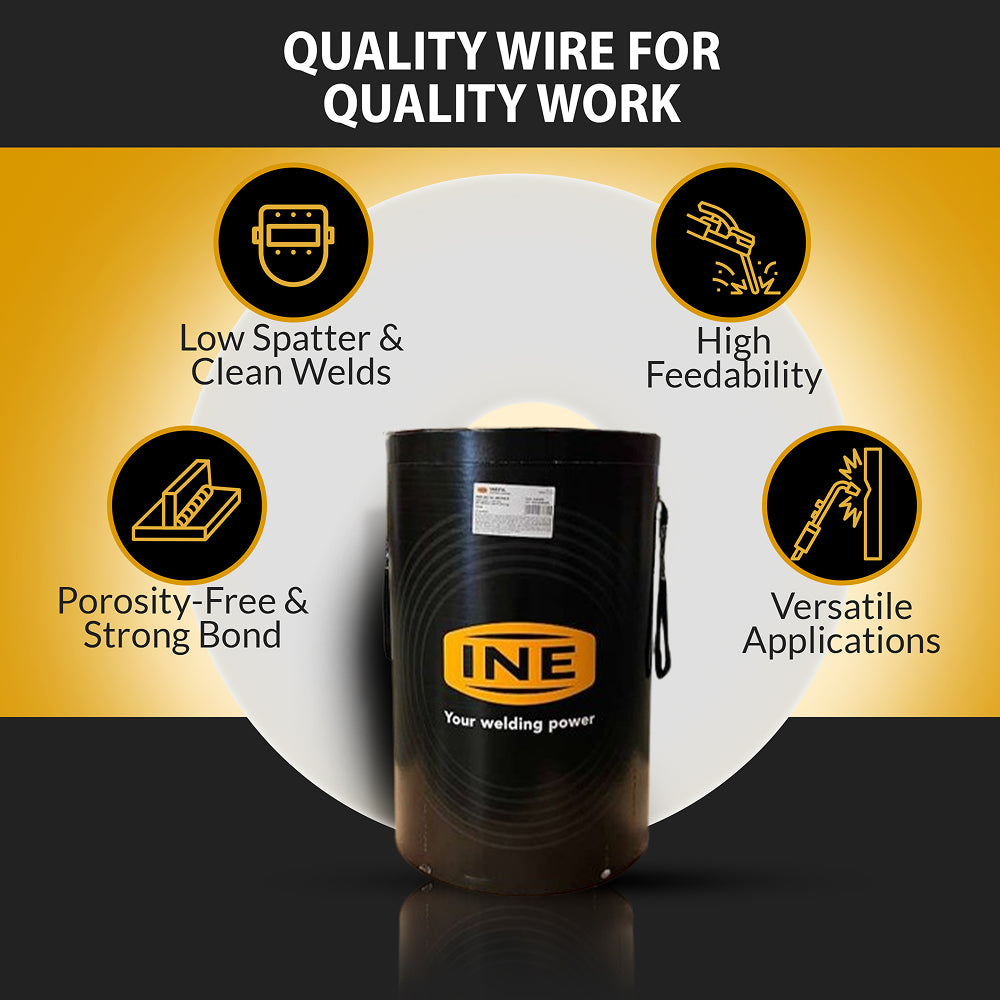 INEFIL ER70S-6 .035-Inch on 550-Pound Spool Carbon Steel Mig Solid Welding Wire