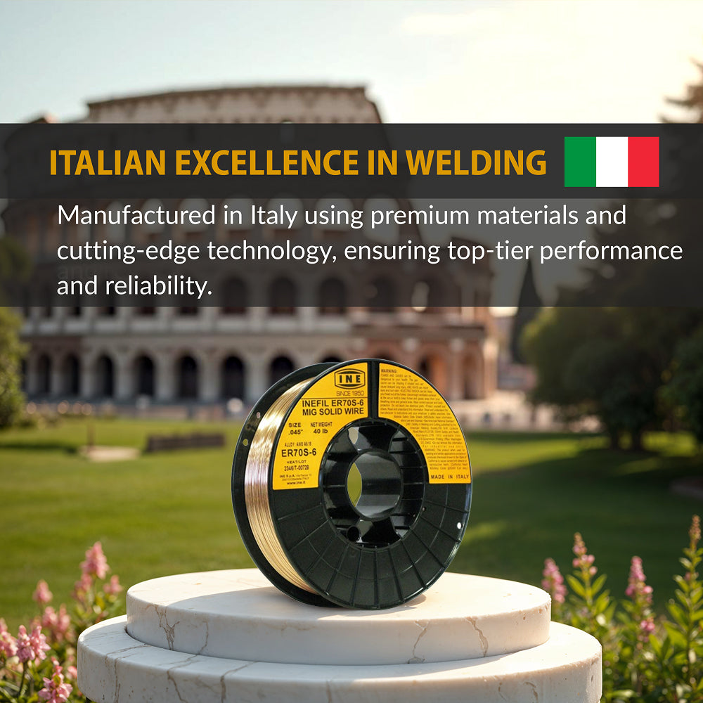 INEFIL ER70S-6 .045-Inch on 40-Pound Spool Carbon Steel Mig Solid Welding Wire