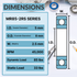 Technical diagram of MR85-2RS SERIES bearings with dimensions and specifications.