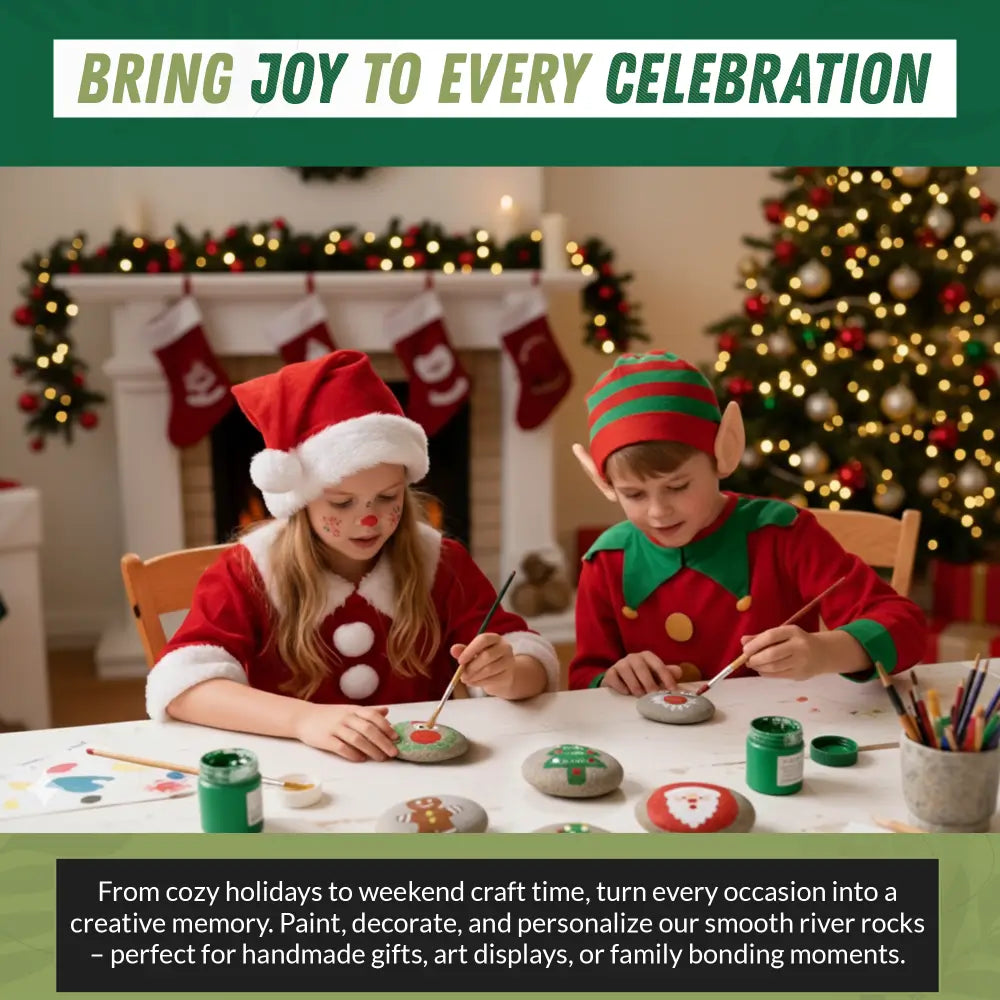 PGN 40 River Rocks for Painting 2-4 Inches