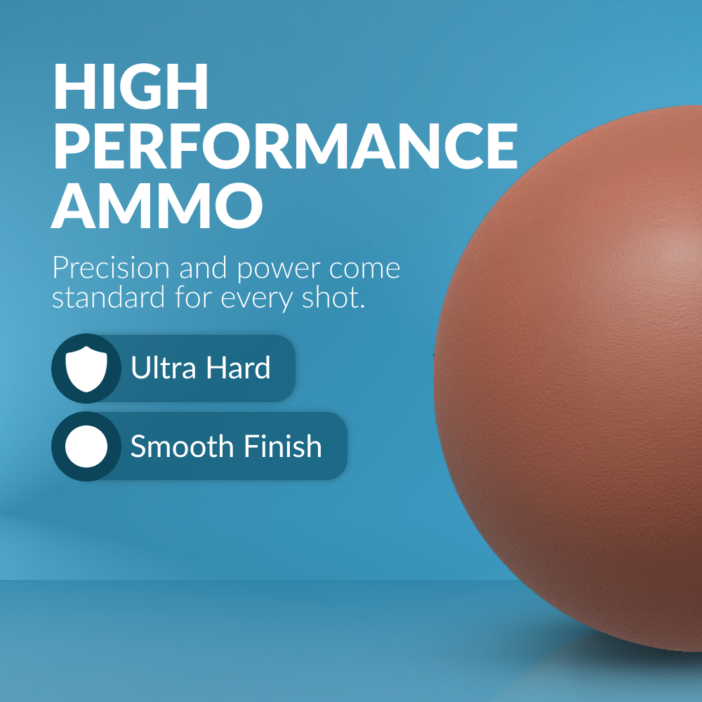 1/2" Inch Biodegradable Clay Slingshot Ammo