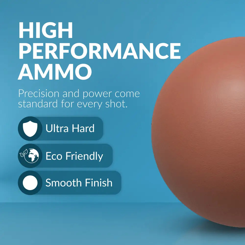 3/8" Inch Biodegradable Clay Slingshot Ammo