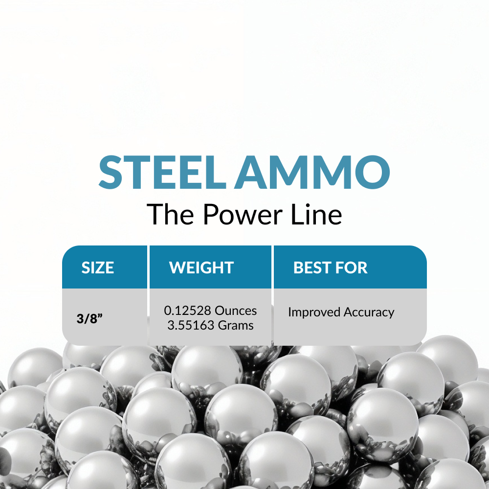 3/8" Inch Soft Carbon Steel Slingshot Balls