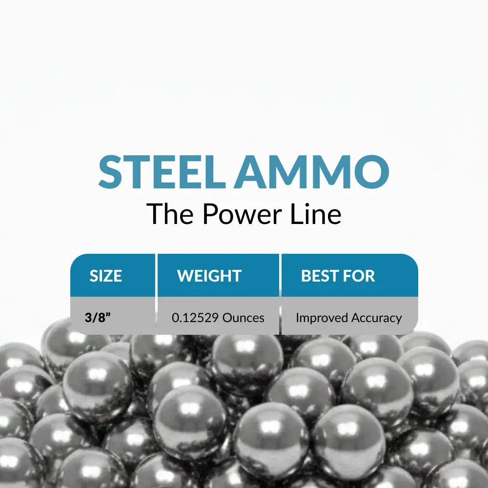 3/8" Inch Soft Carbon Steel Slingshot Balls