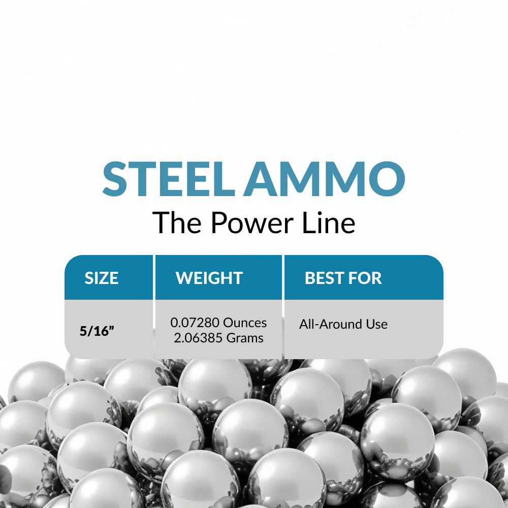 5/16" Inch Soft Carbon Steel Slingshot Balls