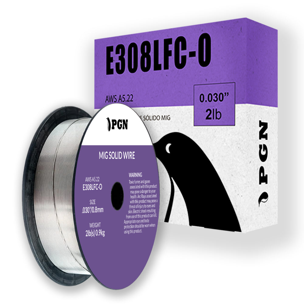 E308LFC-O .030" (0.8 mm) Stainless Steel Flux Cored MIG Welding Wire - 2 Lbs Spool