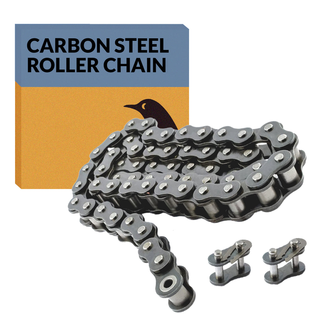 #50H Heavy Duty Roller Chain x 10 feet + 2 Free Connecting Links