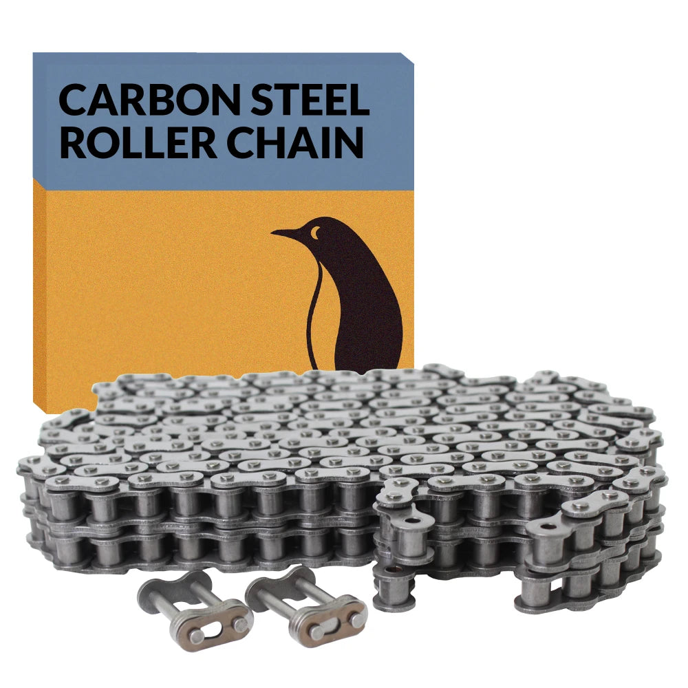 #35-2 Duplex Double Strand Roller Chain x 10 feet + 1 Connecting Links