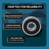 6307-2RS Ball Bearing - Lubricated Chrome Steel Sealed - 35x80x21