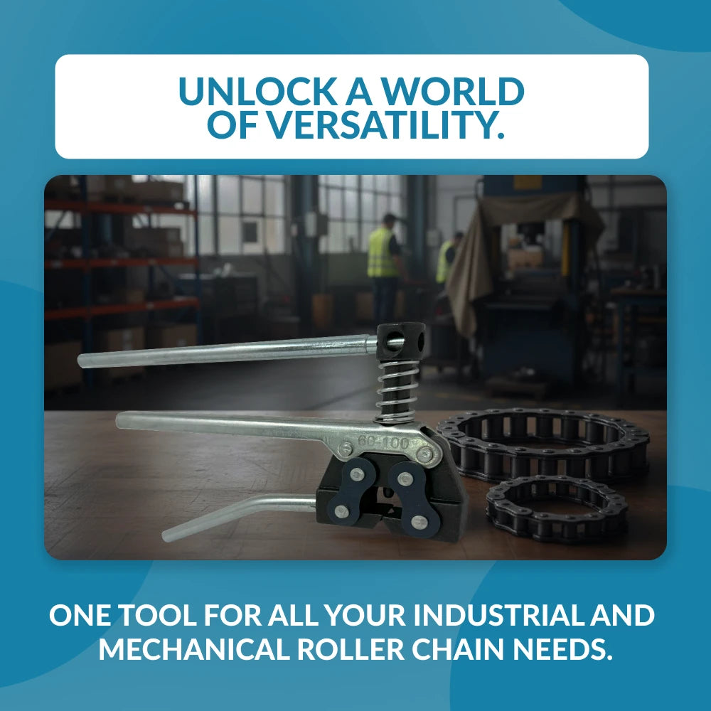 Roller Chain Cutter Tool - Fits Sizes #60, #80 & #100