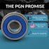 6202-2RS Ball Bearing - C3 Clearance - 15x35x11