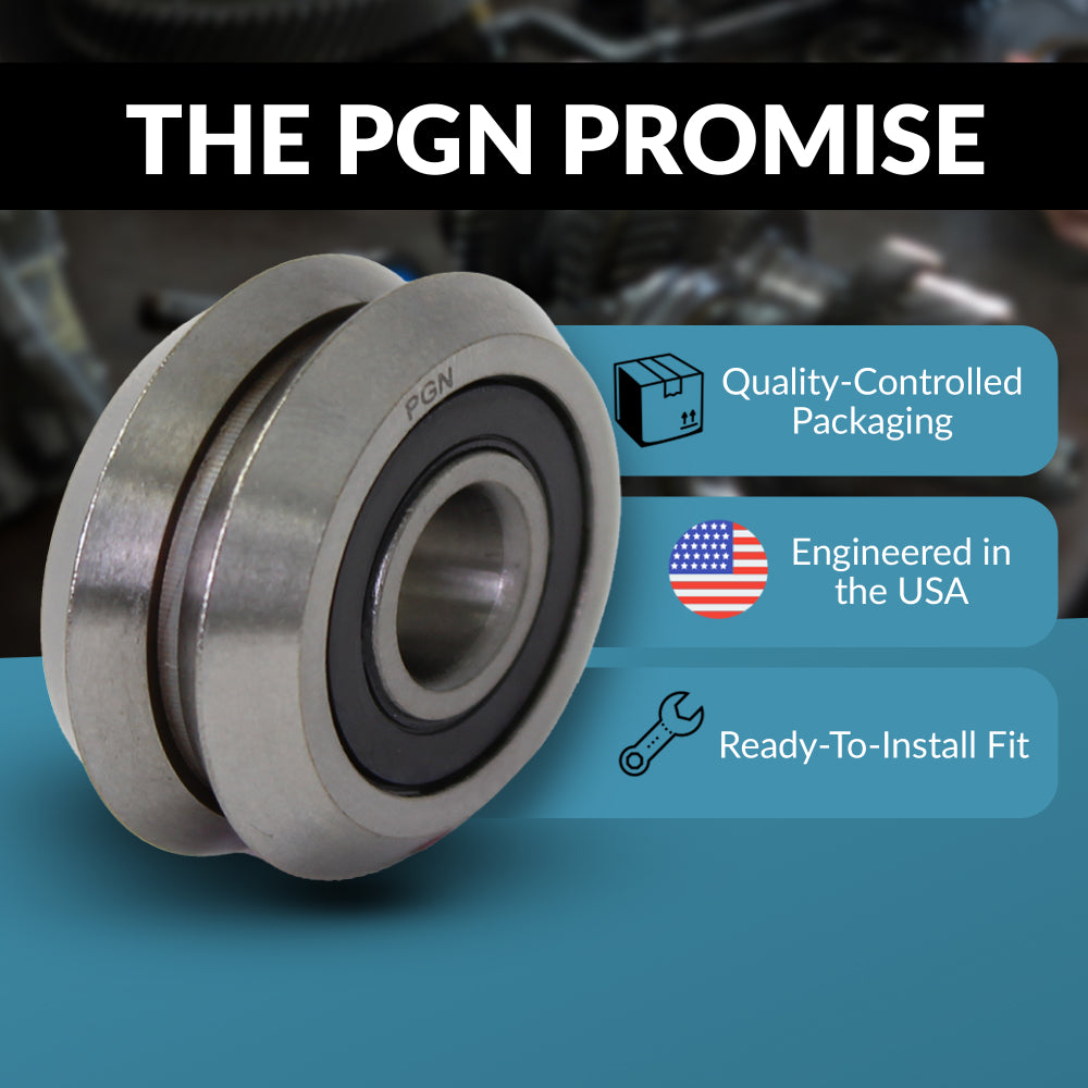RM2-2RS 3/8" V Groove Roller Ball Bearing