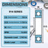 R14-2RS Ball Bearing - C3 Clearance - 7/8"x1-7/8"x1/2"