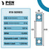 R16-2RS Ball Bearing - C3 Clearance - 1"x2"x1/2"