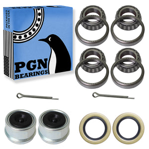 L44649 Bearing Kit - High-Speed & Quiet Rotation Trailer Axle Kit for Trailer Wheels and More - L44649/L44610 and 12192TB Seal OD 1.980'' - Dust Covers and Cotter Pins - Fits for 1-1/16"