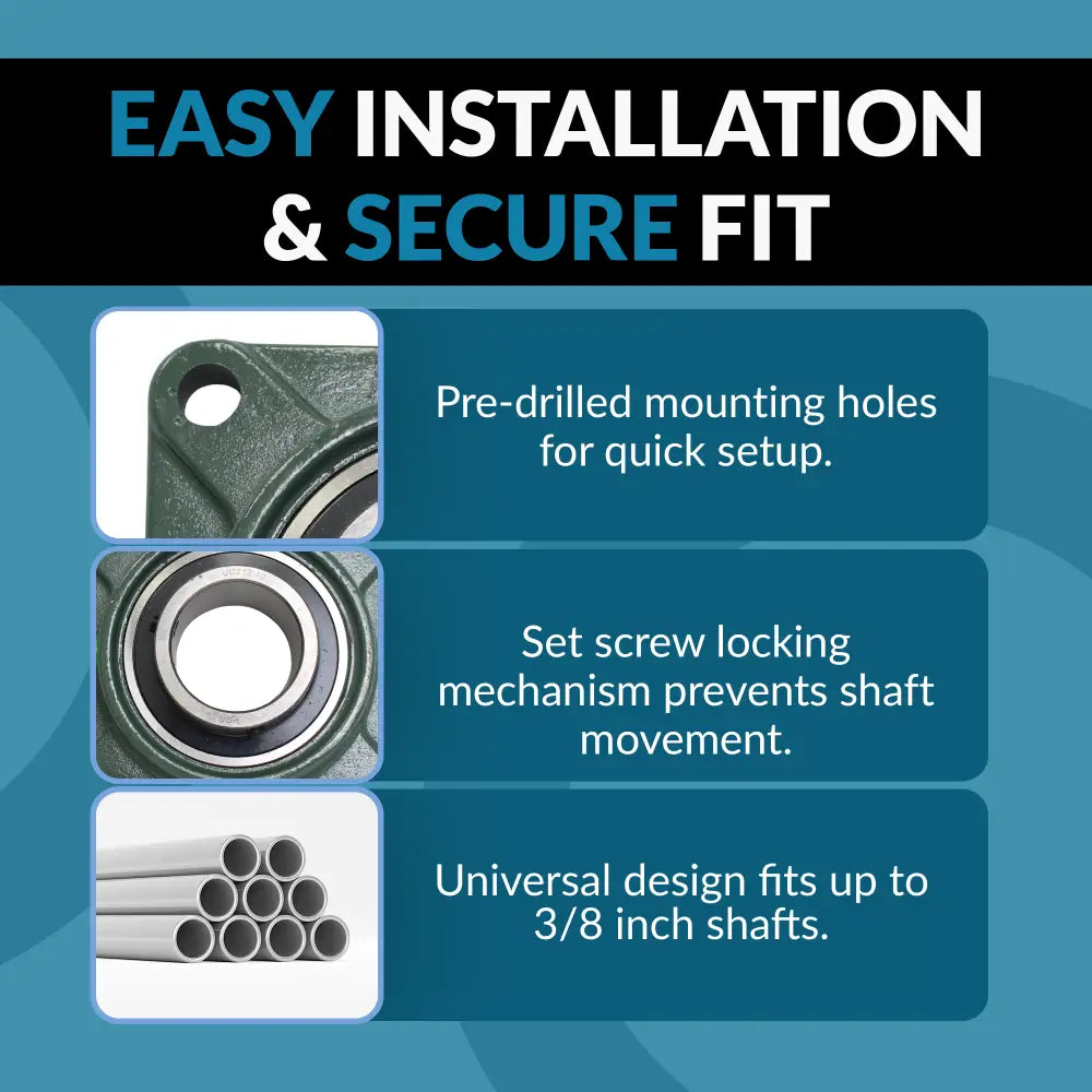 UCF204-12 Pillow Block Square Flange Mounted Bearing 3/4" Bore