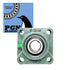 UCF205-16 Pillow Block Square Flange Mounted Bearing 1" Bore
