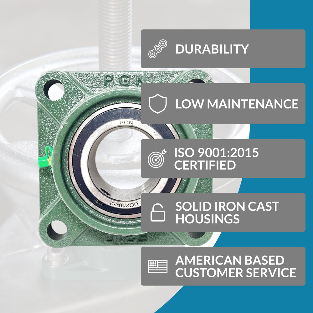 UCF210-32 Pillow Block Square Flange Mounted Bearing 2" Inch Bore