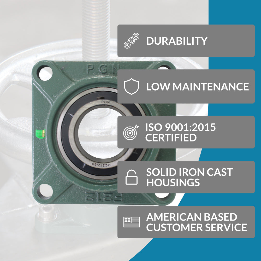 UCF212-39 PILLOW BLOCK SQUARE FLANGE MOUNTED BEARING 2-7/16" BORE