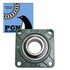UCF213-40 PILLOW BLOCK SQUARE FLANGE MOUNTED BEARING 2-1/2" BORE