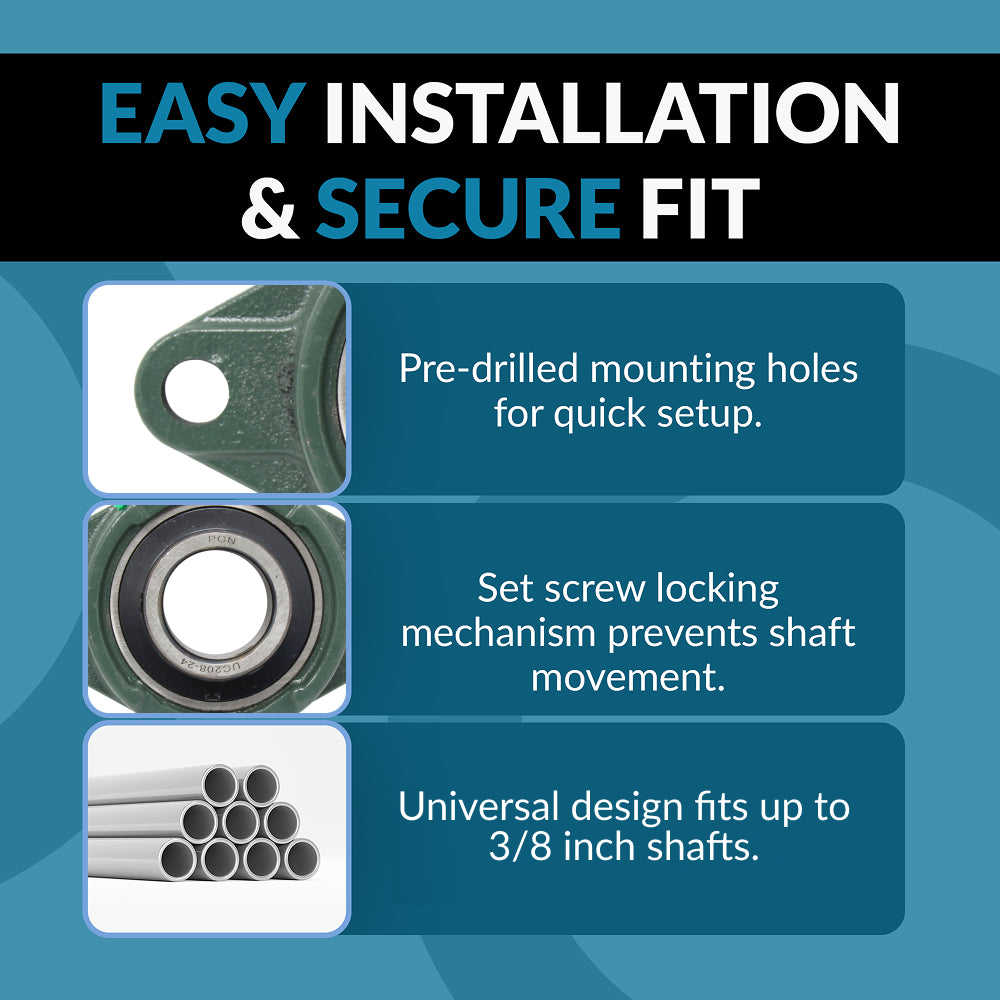 UCFL201-8 Pillow Block Flange Mounted Bearing 1/2" Inch Bore