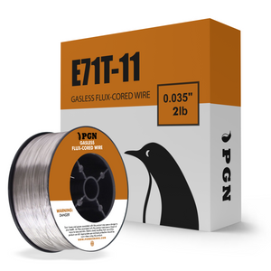 E71T-11 .035" (0.9 mm) Gasless Flux Core Mild Steel MIG Welding Wire - 2 Lbs Spool