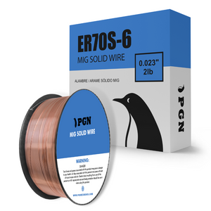 ER70S-6 .023" (0.6 mm) Mild Steel MIG Welding Wire - 2 Lbs Spool