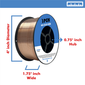 ER70S-6 .023" (0.6 mm) Mild Steel MIG Welding Wire - 2 Lbs Spool